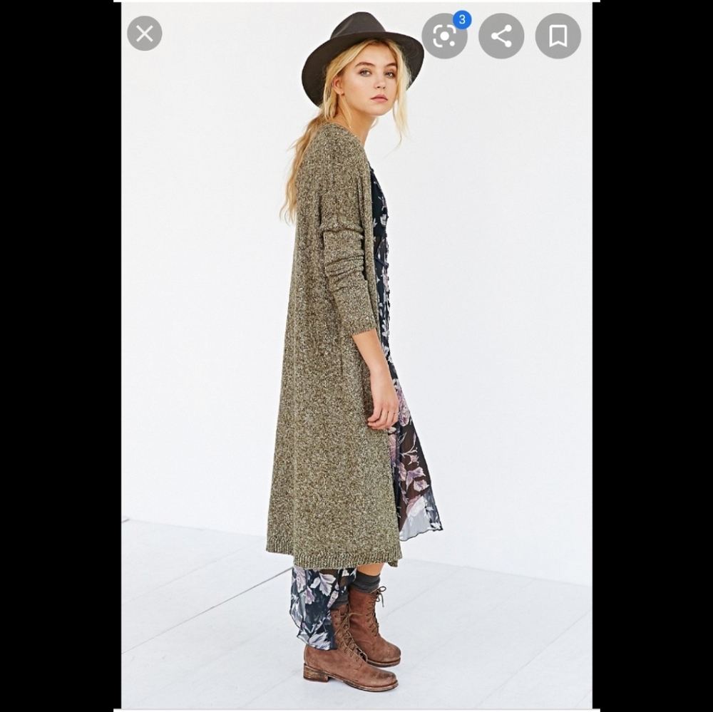 Silence + Noise longline cardigan